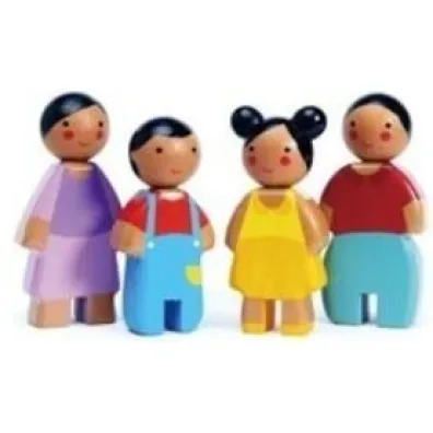Rodzinka Sunny Doll drewniane Tender Leaf Toys