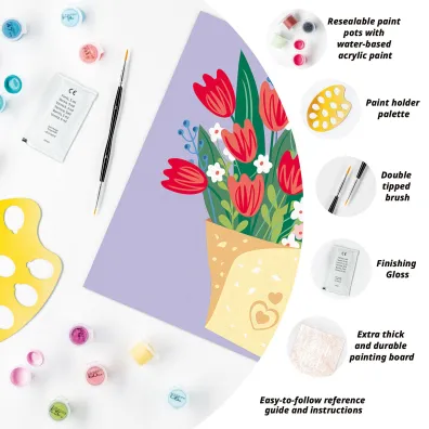 Malowanie po numerach CreArt - Bukiet Tulipan�w Ravensburger