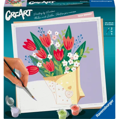 Malowanie po numerach CreArt - Bukiet Tulipan�w Ravensburger