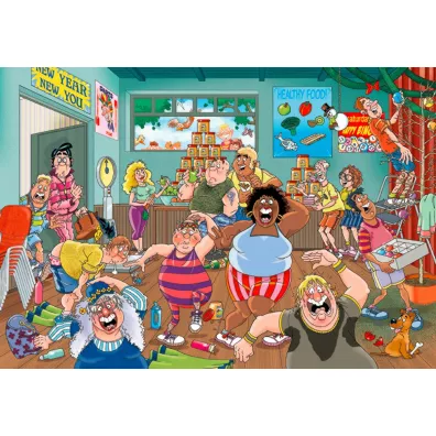 Puzzle 1000 el. Wasgij? Postanowienia noworoczne Jumbo