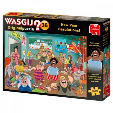 Puzzle 1000 el. Wasgij? Postanowienia noworoczne Jumbo
