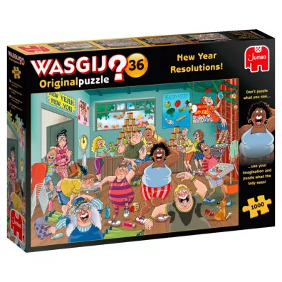 Puzzle 1000 el. Wasgij? Postanowienia noworoczne Jumbo