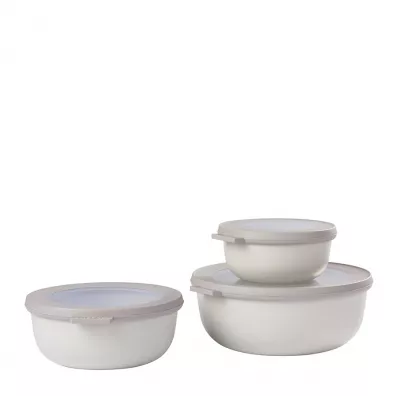Mepal Zestaw 3 misek Cirqula okrga Nordic White 350 ml + 750 ml + 1.25 l