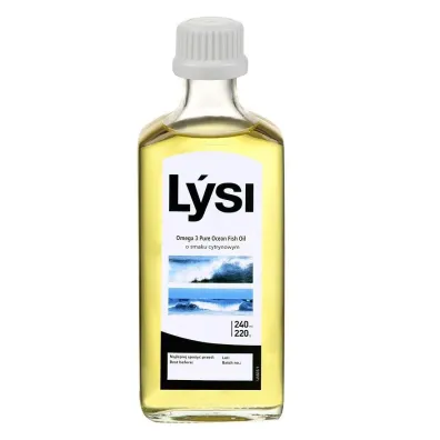 Lysi Sport Omega 3 Pure Atlantic Fishoil suplement diety Cytrynowy 240 ml