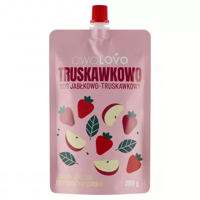 Owolovo Mus jabkowo-truskawkowy Truskawkowo 200 g