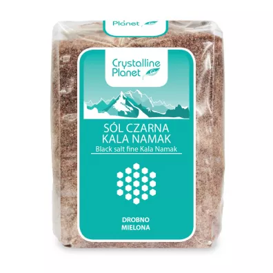 Crystalline Planet S�l czarna kala namak drobno mielona 600 g