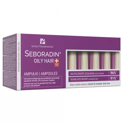 Seboradin Oily Hair ampu�ki do w�os�w przet�uszczaj�cych si� 77 ml