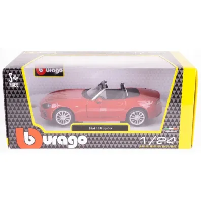 Fiat 124 Spider Red 1:24 BBURAGO
