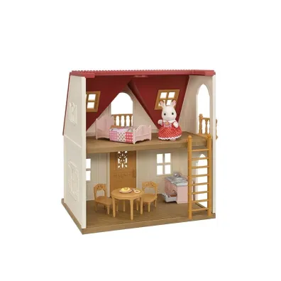 Sylvanian Przytulny domek wiejski z czerwonym dachem