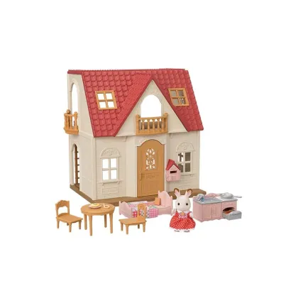 Sylvanian Przytulny domek wiejski z czerwonym dachem