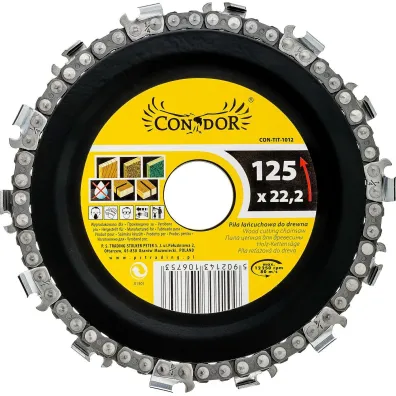 Drel/Condor Tarcza �a�cuchowa do drewna 125mm