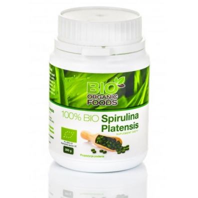 Bio Organic Foods 100% Spirulina Platensis suplement diety 1200 szt. Bio