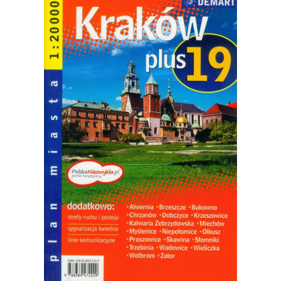 Plan Miasta Kraków + 24 Miasta 1:20 000 DEMART