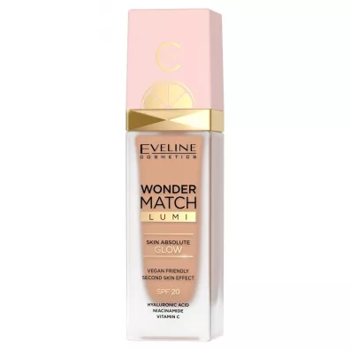 Eveline Cosmetics Wonder Match Lumi roz�wietlaj�cy podk�ad do twarzy SPF20 25 Sand Beige 30 ml
