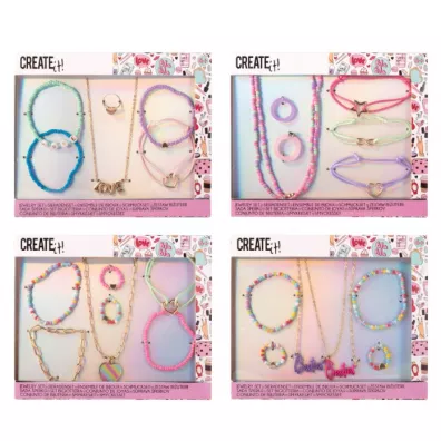 Canenco Zestaw bi�uterii T�czowe koraliki Create it!