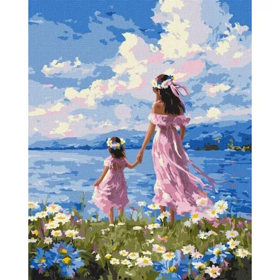 Ideyka Malowanie po numerach - Matka i c�rka 40x50cm