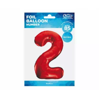 Godan Balon foliowy 2 czerwony 85cm