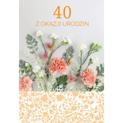 Trend Kartka okoliczno�ciowa Urodziny 40