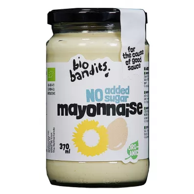 Bio Bandits Majonez jajeczny bez dodatku cukru 370 ml Bio