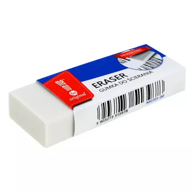 MemoBe Gumka do mazania biurowa bia�a 2 szt.