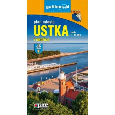 Plan miasta - Ustka i okolice 1:10 000