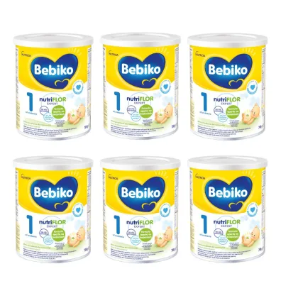 Bebiko 1 Mleko pocz�tkowe dla niemowl�t od urodzenia zestaw 6x 700 g