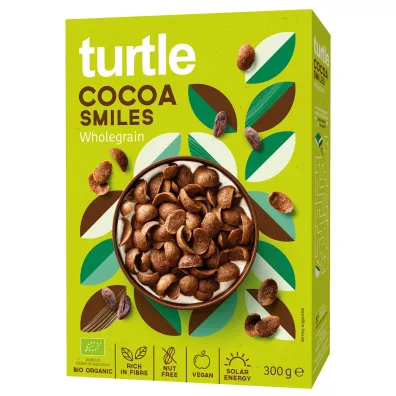 Turtle Muszelki kakaowe 300 g Bio