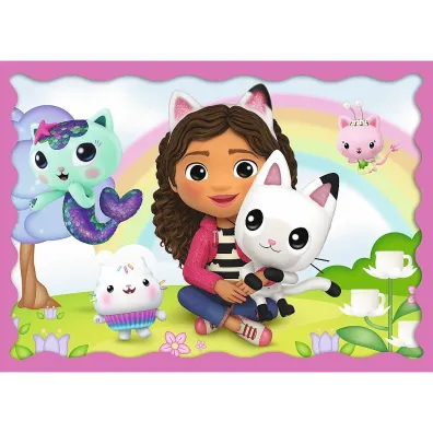 Puzzle 4w1 - Przygody Gabi. Koci Domek Gabi (35+48+54+70 el.) Trefl