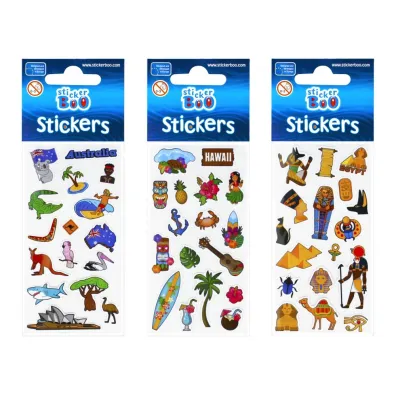 Craft with Fun Naklejki World Travel 2 489561 6 x 18 cm