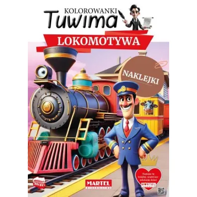Kolorowanki Tuwima z naklejkami Lokomotywa