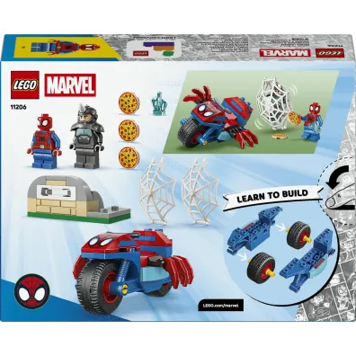 LEGO Marvel Spidey na motocyklu kontra Rhino 11206
