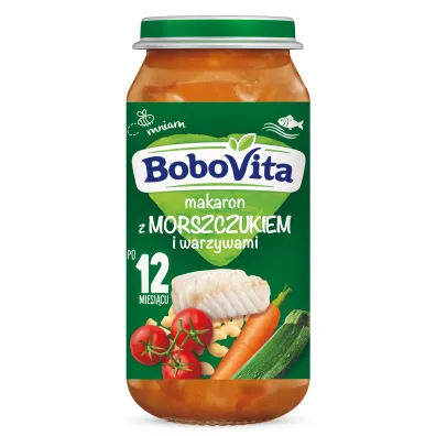 BoboVita Makaron z morszczukiem i warzywami po 12. miesi�cu 250 g