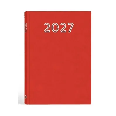 Terminarz 2027 A5 standard czerwony - pr zb