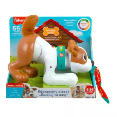 Fisher-Price Edukacyjny Piesek Raczkuj za mn HHH15 Mattel