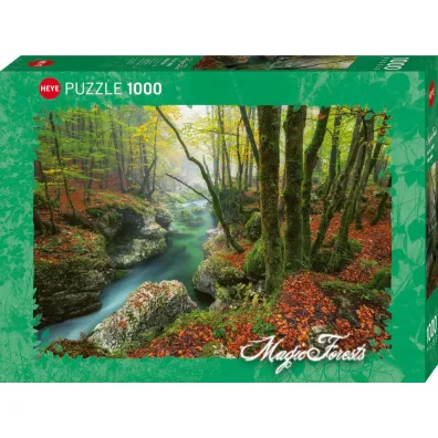 Puzzle 1000 el. Magiczny las - Potok w lesie Heye