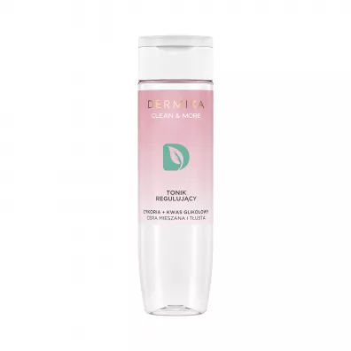 Dermika Clean & More tonik reguluj�cy cera mieszana i t�usta Cykoria & Kwas Glikolowy 200 ml