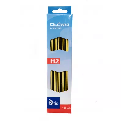 Tetis O��wek H2 KV050-H2 z gumk� 12 szt.