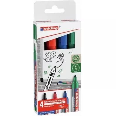 Edding Marker do tablic suchocieralnych 1-5mm 4 kolory