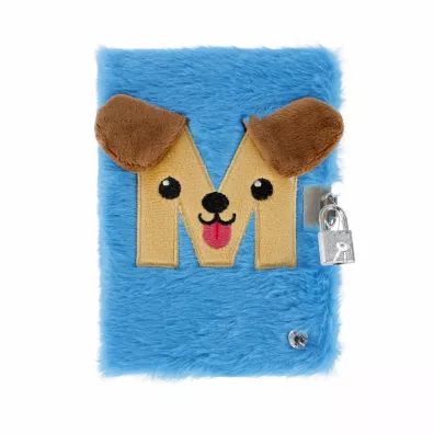 Pamitnik pluszowy zamykany Blue M  wieccy  STARPAK 526053