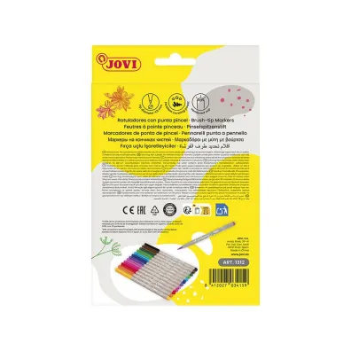 Jovi Flamastry Brush ko�c�wka z p�dzelkiem 12 szt.