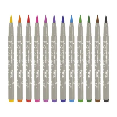 Jovi Flamastry Brush ko�c�wka z p�dzelkiem 12 szt.