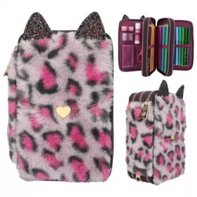 Pirnik 3-komorowy z wyposaeniem Top Model Rebel Kitty pluszowy 13020A