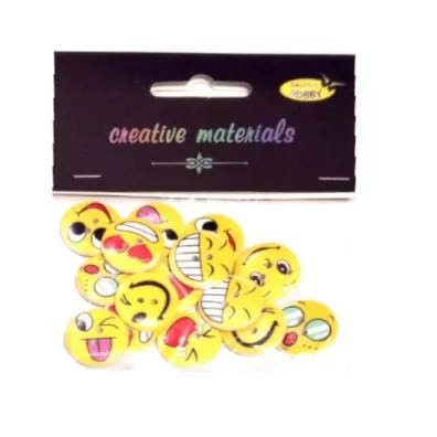 Galeria Hobby Guziki ozdobne Emoji 20mm