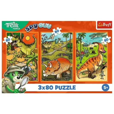 Puzzle 3x80 el. Zwyczaje Treflik�w