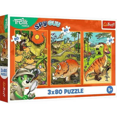 Puzzle 3x80 el. Zwyczaje Treflik�w