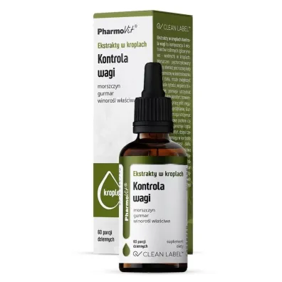 Pharmovit Ekstrakty w kroplach Kontrola wagi - suplement diety 30 ml