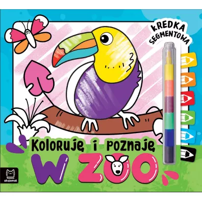 Koloruj i poznaj. W zoo. Kredka segmentowa