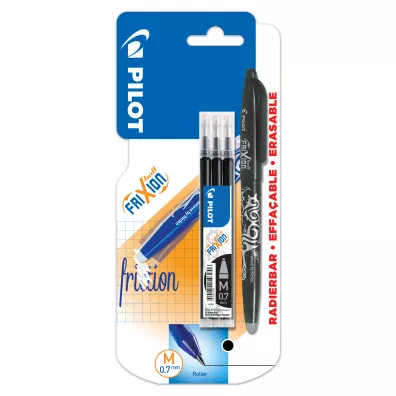 Pilot Pi�ro kulkowe Frixion czarne + wk�ady 0.7mm