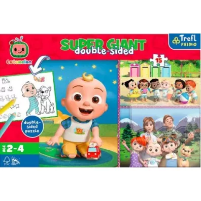 Puzzle 15 el. Giant Cocomelon Trefl