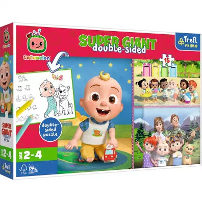 Puzzle 15 el. Giant Cocomelon Trefl